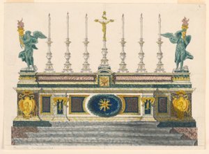 Altar of Colored Marbles, ca. 1820 by Luigi Righetti