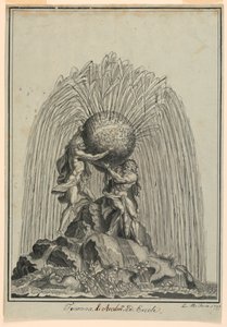 Fountain with Atlas and Hercules by Luigi Righetti
