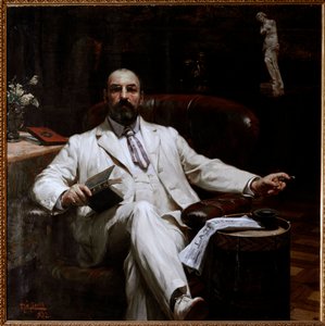 Portrait of Scottish Insurer and Protector of Arts Evan Mackenzie by Luigi de Servi, 1902