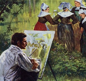 Cezanne inspired him to paint colourful Breton landscapes