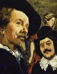 Hals met Paul Rubens (left) on a trip to Antwerp