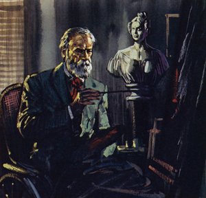 Renoir was confined to a bath chair through rheumatism