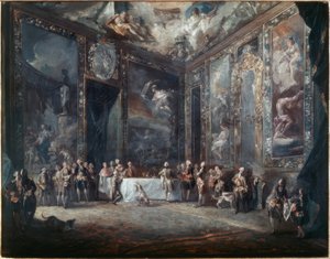 Charles III Dining in the Presence of the Court by Luis Paret y Alcazar