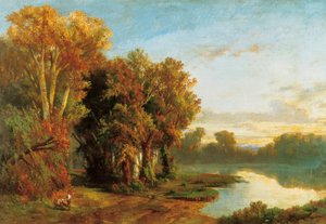 Landscape on the banks of a river