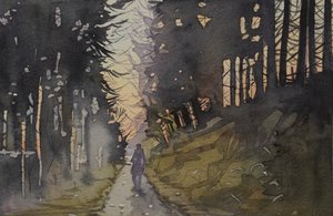 Twilight Forest Walk by Luisa Millicent