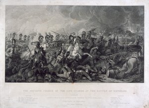 The Decisive Charge of the Life Guards at Waterloo by Luke (after) Clennell