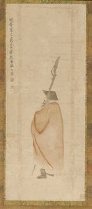 Standing Man in a Red Coat