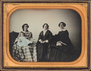 Portrait of a Mother, Child, and Two Women by Luther Holman Hale