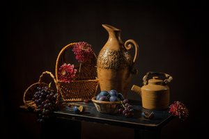 Dark Rustic Still Life