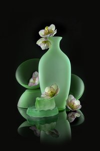 Elegant Green Floral