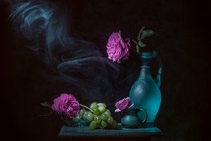 Ethereal Rose Still Life