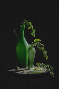 Green Vases Still Life