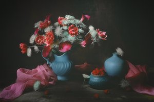 Moody Floral Still Life