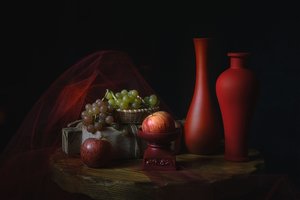 Moody Fruit Still Life
