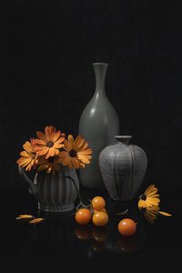 Orange Flowers Still Life