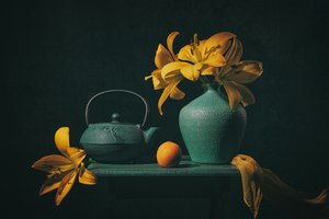 Yellow Lilies Still Life