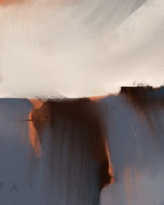 Muted Horizon Abstract by MANSI SAXENA