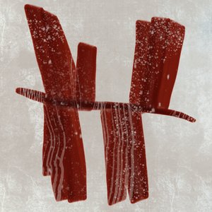 Snowy Red Abstraction