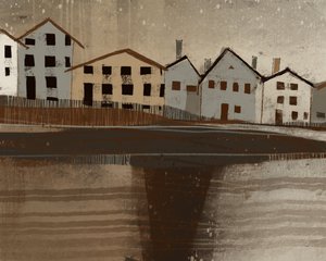Winter Village Reflection