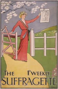 Poster for The Suffragette newspaper by M Bartels