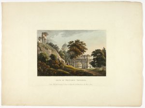 Arch of Septimus Severus, plate four from the Ruins of Rome by M. Dubourg