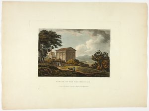 Temple of the God Rediculus, plate five from the Ruins of Rome by M. Dubourg