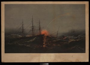The US Frigate Sabine, Rescuing a Battalion of US Marines from the Transport Governor. On the 2nd Nov 1861 off the Coast of South Carolina by M. F. H. De & Parsons Charles Haas