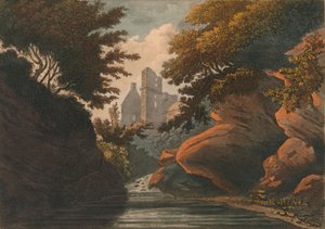 Rosline Castle, 1800 by M. Merigot
