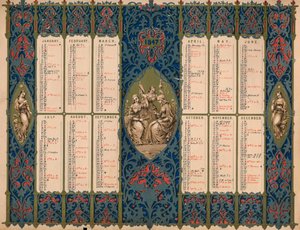 Calendar with saints