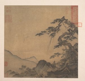 Landscape with great pine, second quarter of the 13th century