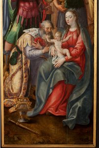 Adoration of the Magi, Triptych, Right Panel (detail)