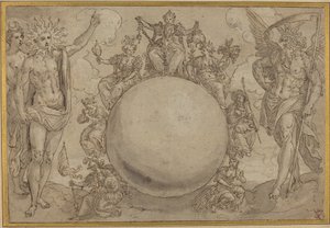 Apollo, Diana, and Time with the Cyclic Vicissitudes of Human Life by Maarten de Vos