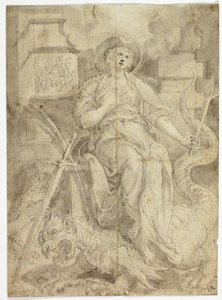 Study for Saint Margaret by Maarten de Vos