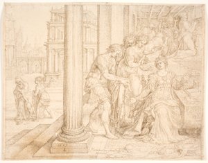 Esther Preparing to Intercede for the Jews by Maarten van Heemskerck