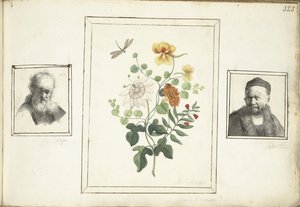 Still Life with Flowers, a Head, and a Bust of a Man by Machtelt Moninckx