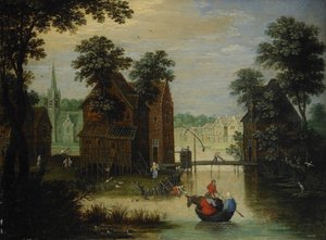 River landscape with the Flight into Egypt, 1616