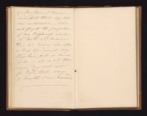 Manuscript Extract from Lady De Lancey