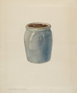 Pottery Jam Jar, c. 1938 by Magnus S. Fossum