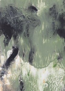 Fluid Green Abstract by Maira Ribena