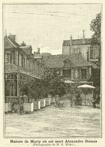 House in Marly where French author Alexandre Dumas the Younger died by Mairet