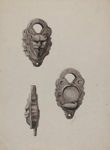 Iron Lock, c. 1937 by Majel G. Claflin