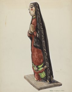 Our Lady of Guadalupe Bulto by Majel G. Claflin