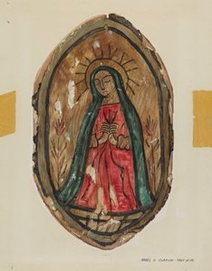 Retablo - Santa Maria by Majel G. Claflin
