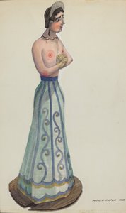 Santa One of Eight Virgins Side View, c. 1937 by Majel G. Claflin