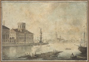 View of the Neva and the Academy of Sciences