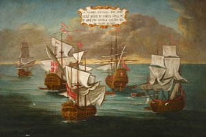 A Squadron of the Order, Under the Command of Frere Giuseppe de Langu, Preparing to Fight, Off Carthage