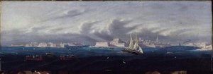 View of Valetta Harbour, Malta