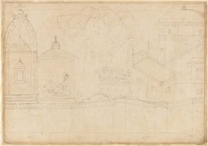 Indrajit Makes Offerings: Folio from the Siege of Lanka Series