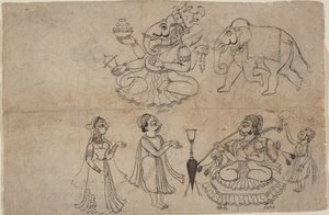 Portrait of Manya Sahib Man Rup Sagarji by Manaku