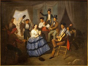 Dancer in a Carnival House by Manuel Cabral y Aguado Bejarano